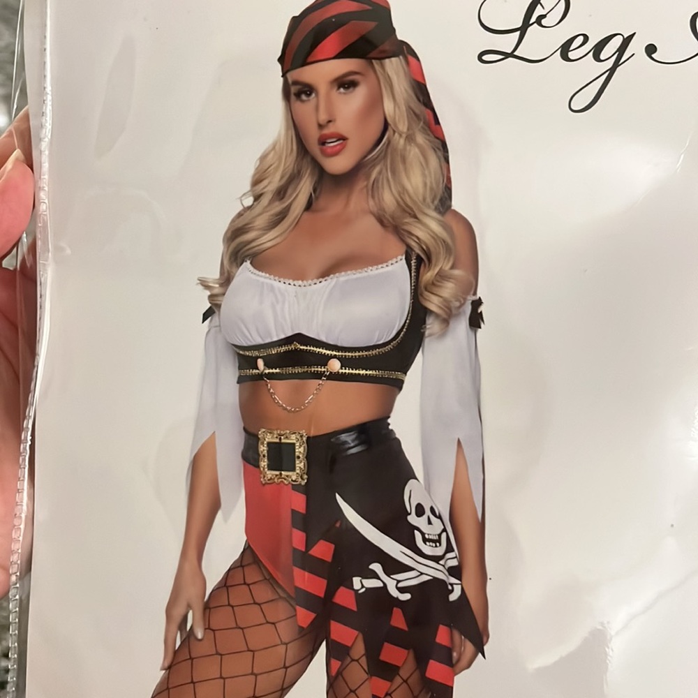 Leg Avenue Red and Black Pirate Costume